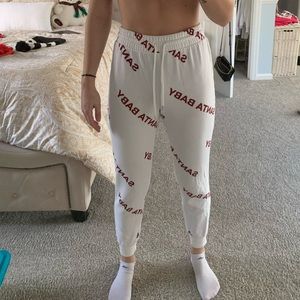 Santa baby joggers